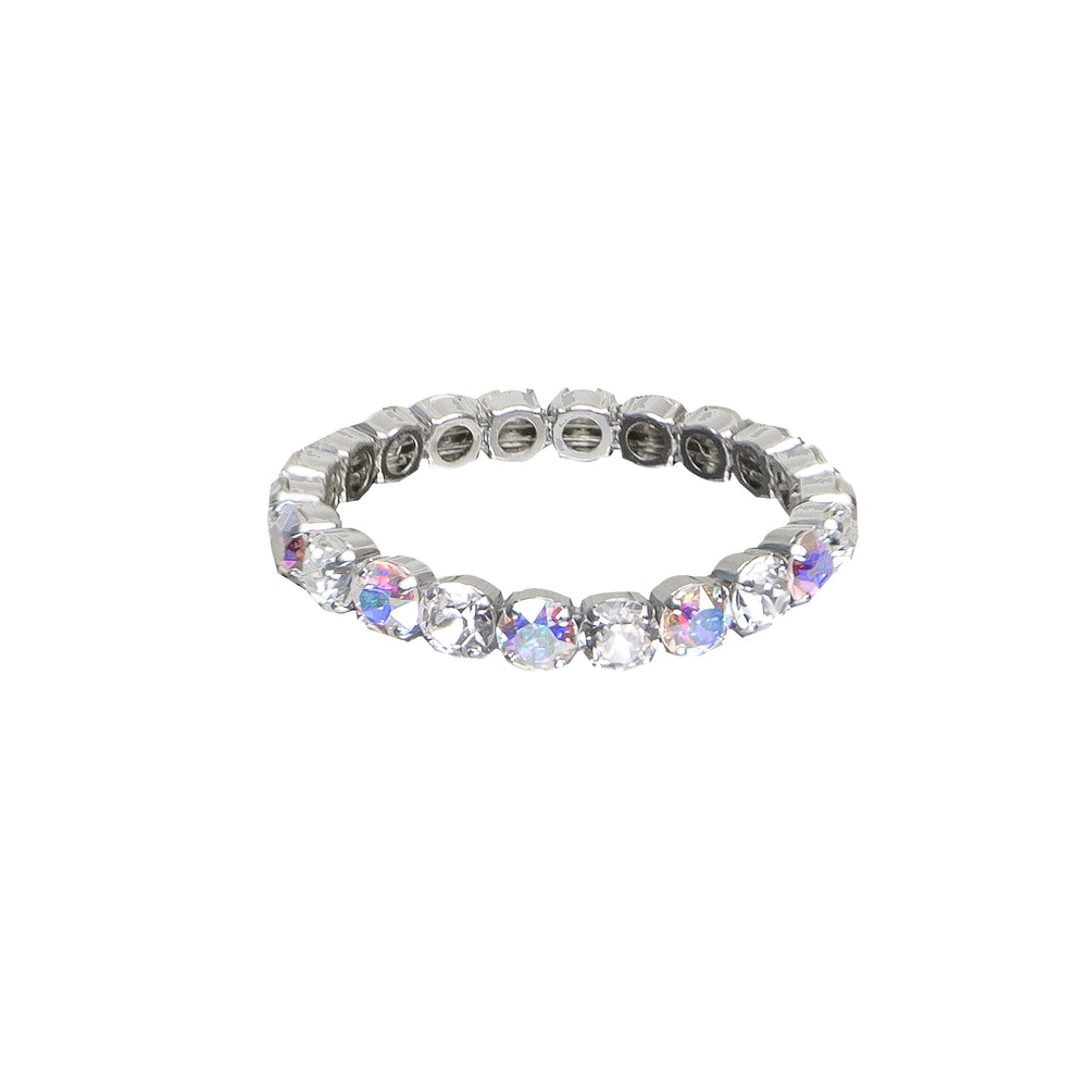 Gia Stretch Bracelet Aurora Crystal Rhodium