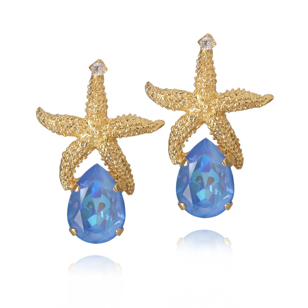 Sea Star Drop Earrings Ocean Blue Delite