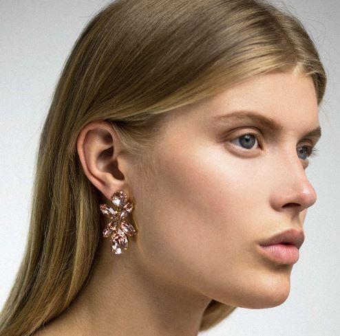 Dione Earrings Vintage Rose