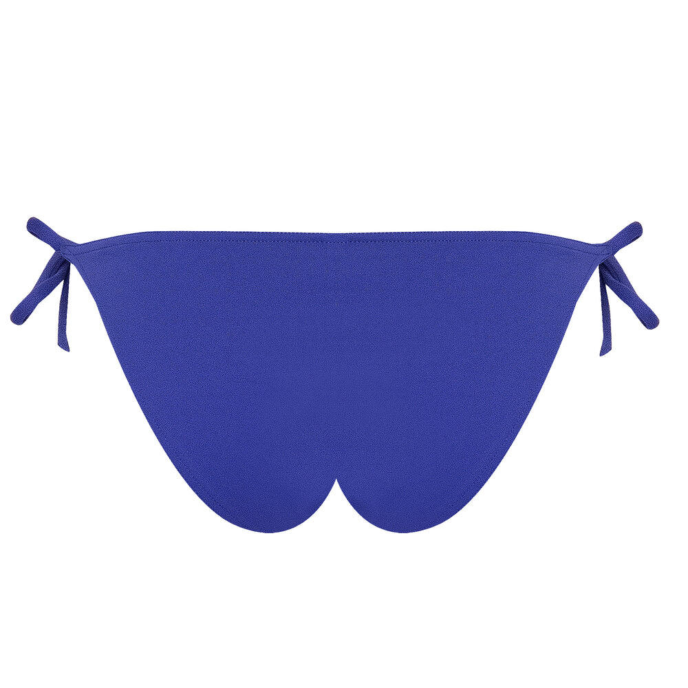 blue side tie bikini bottoms