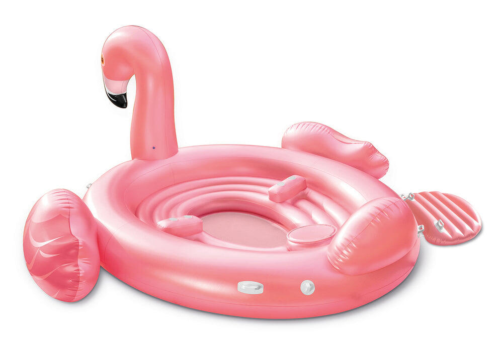 Flamingo Party Island Pool Float