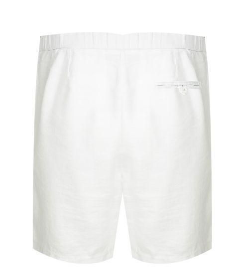 Mens White Linen Shorts