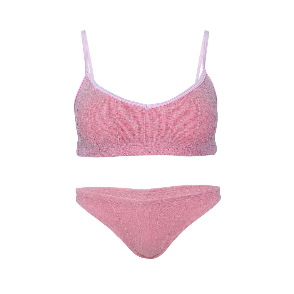 Virginia Nile Bikini Metallic Dusty Pink