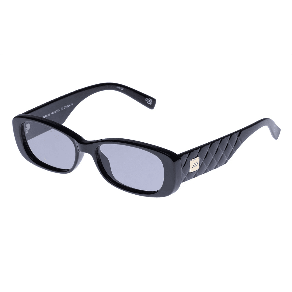 Unreal Quilted Black Sunglasses