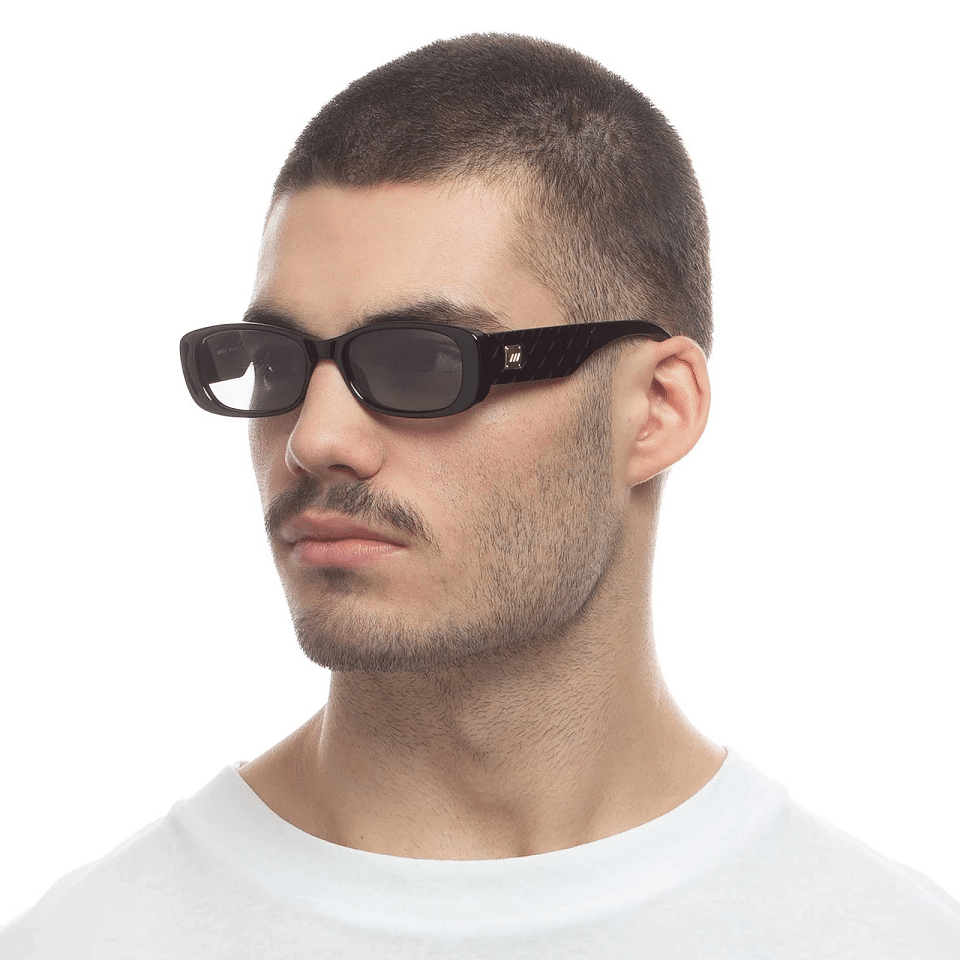 Unreal Quilted Black Sunglasses