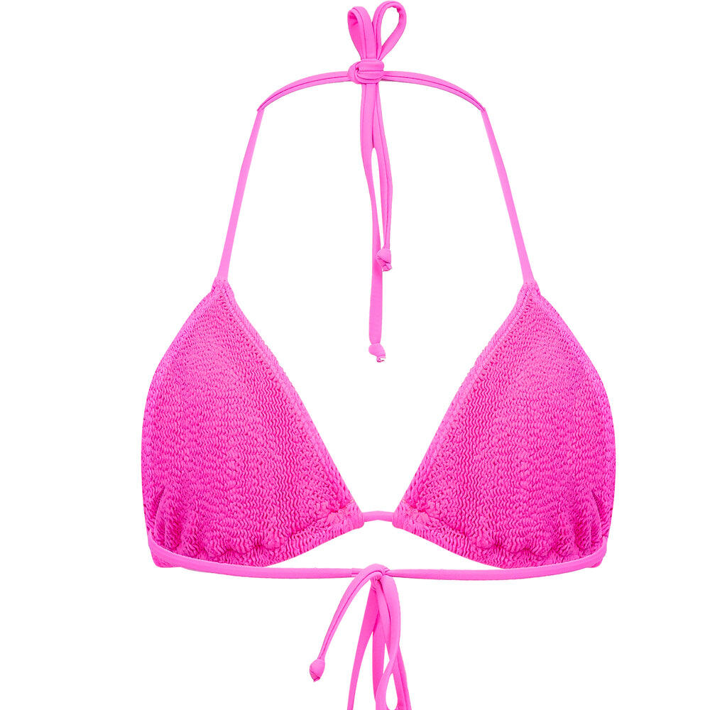 Jamaica Triangle Bikini Top Hot Pink