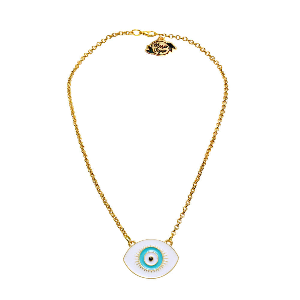 Turquoise Greek Eye Necklace