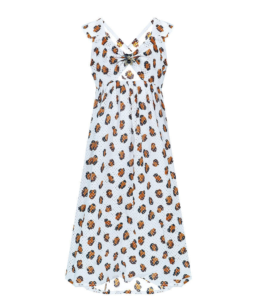 Bumby East Hampton Babydoll Dress in Leopard Print