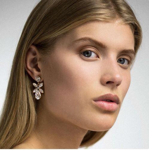 Mini Dione Earrings Crystal Rhodium