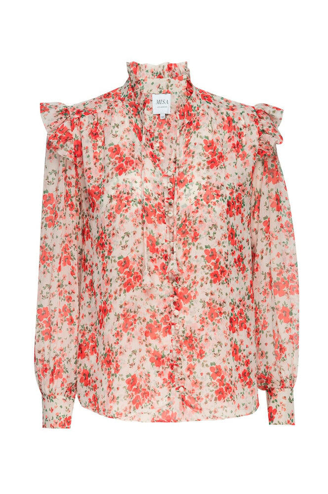 Analeigh Top Poppy Allover