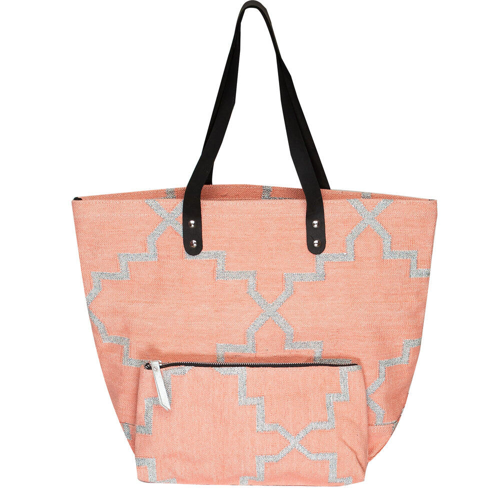 Pastel Pink Beach Bag