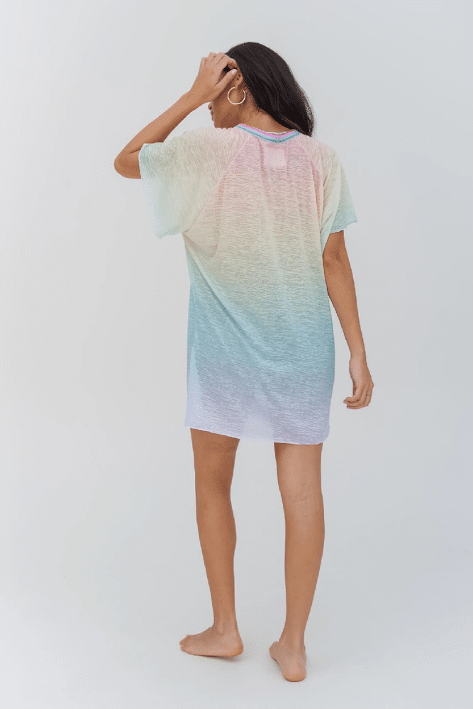 Ombre Rainbow Mini Abaya Pastel
