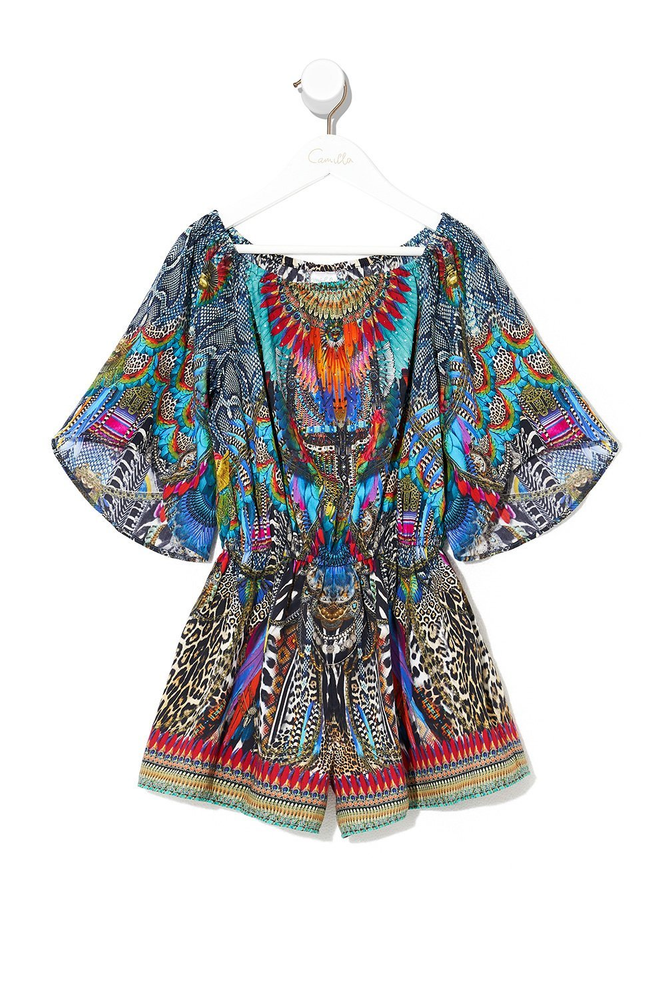 Kids 3/4 Flare Sleeve Playsuit Guardians Of The Sun