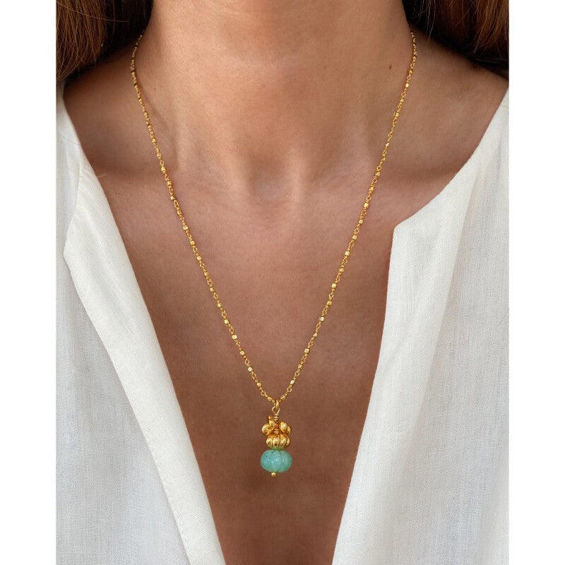 Heather Gold Mint Necklace