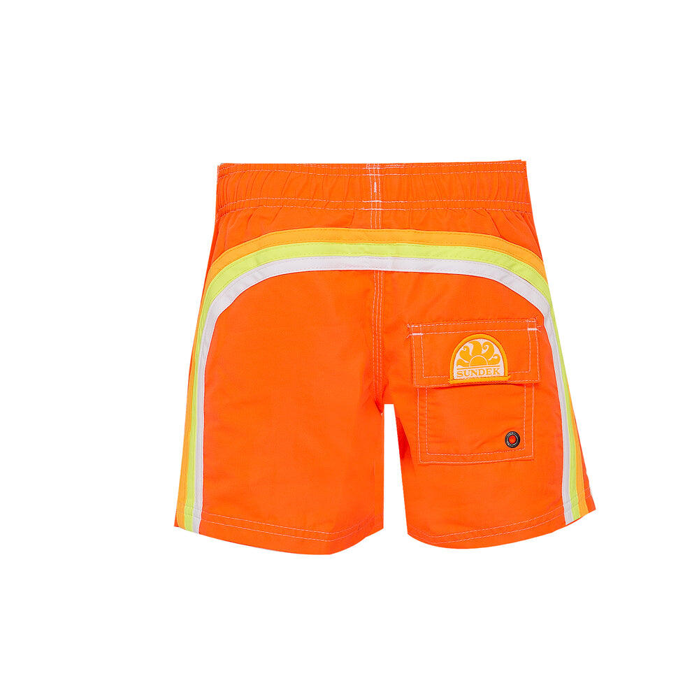 Sundek Boys Bright Orange Swim Shorts