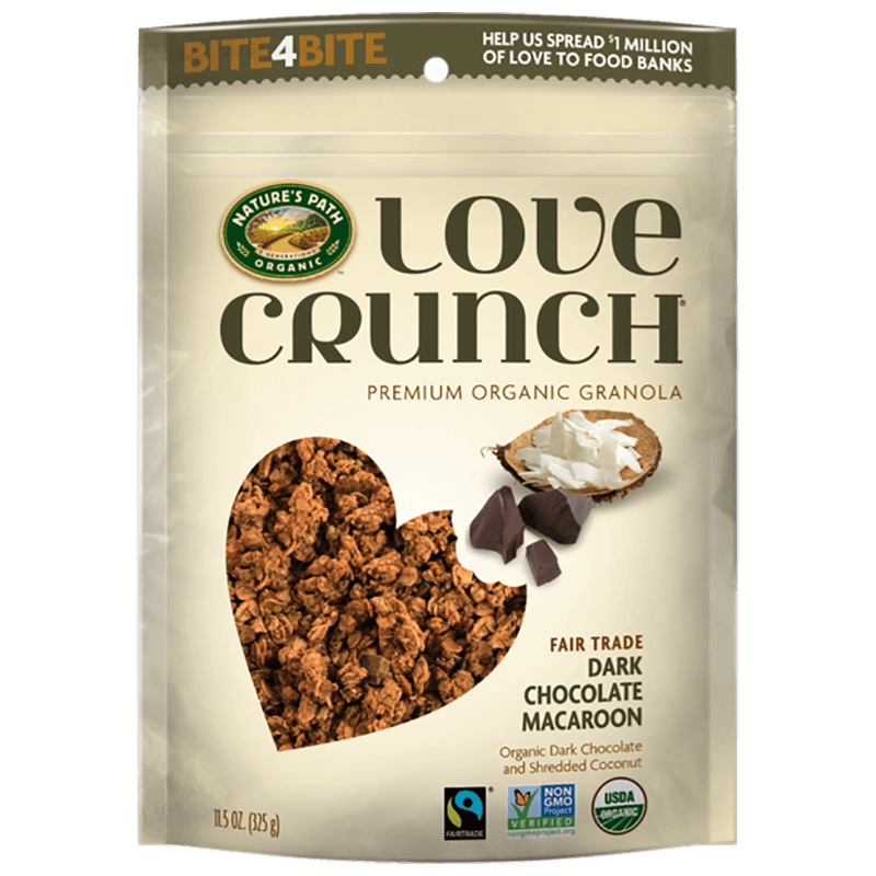 love crunch granola dark chocolate macaron gluten