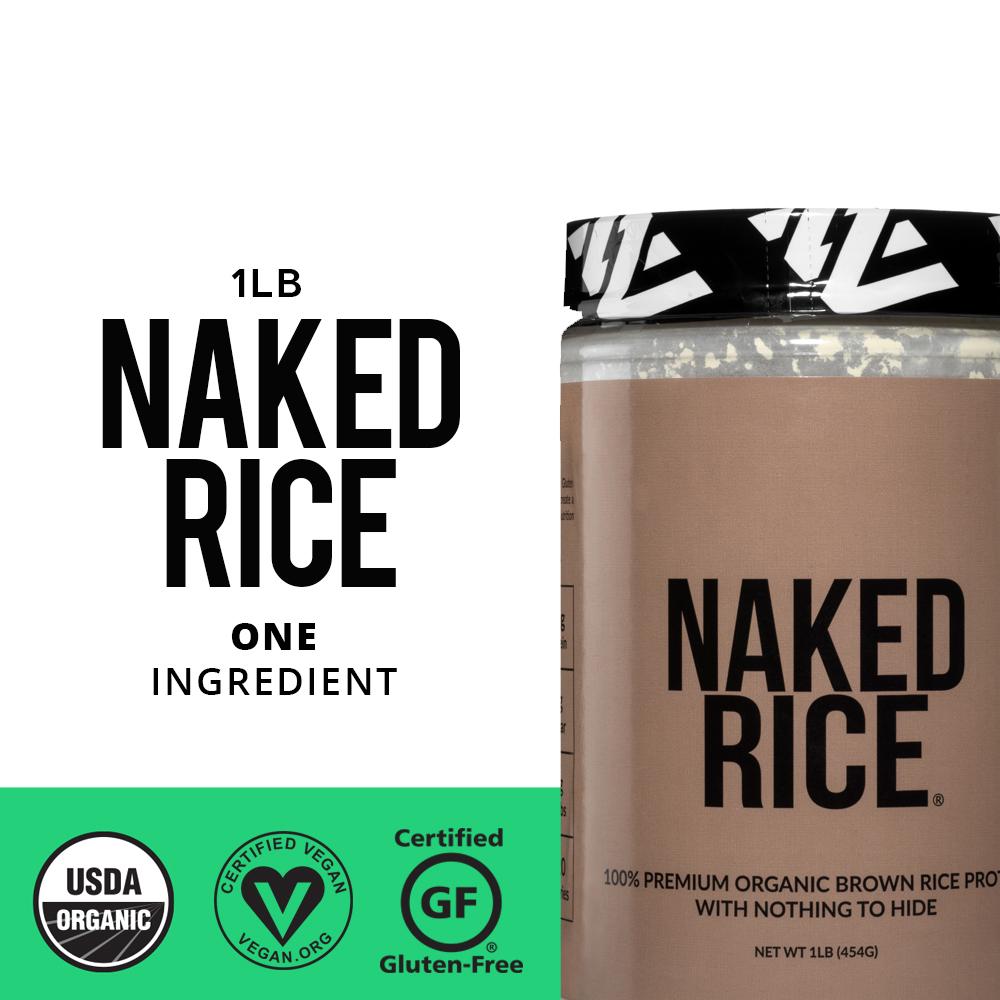 Organic Brown Rice Protein Powder 1lb | Naked Rice - 1lb