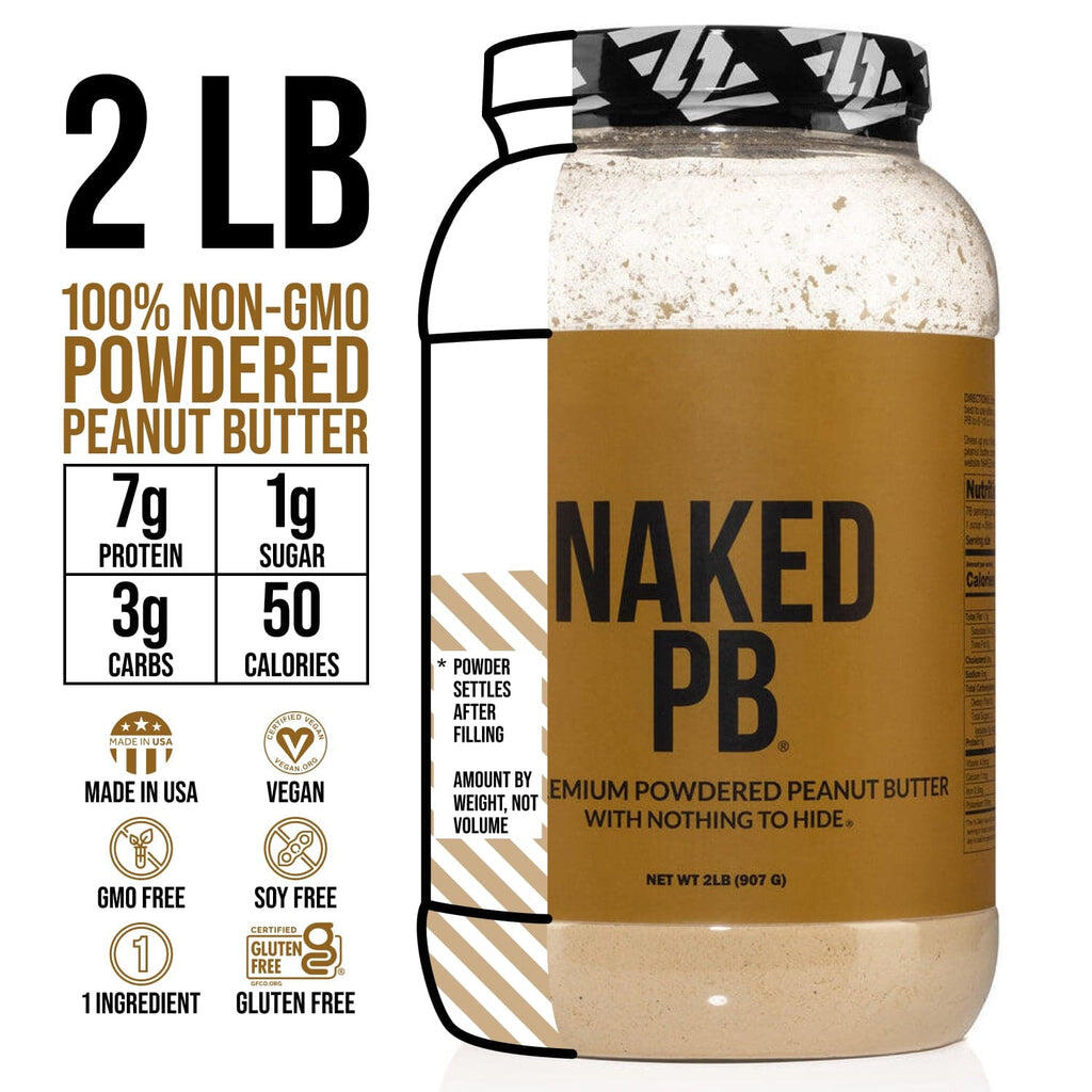 Powdered Peanut Butter 2lb - Premium - Naked PB - Naked 