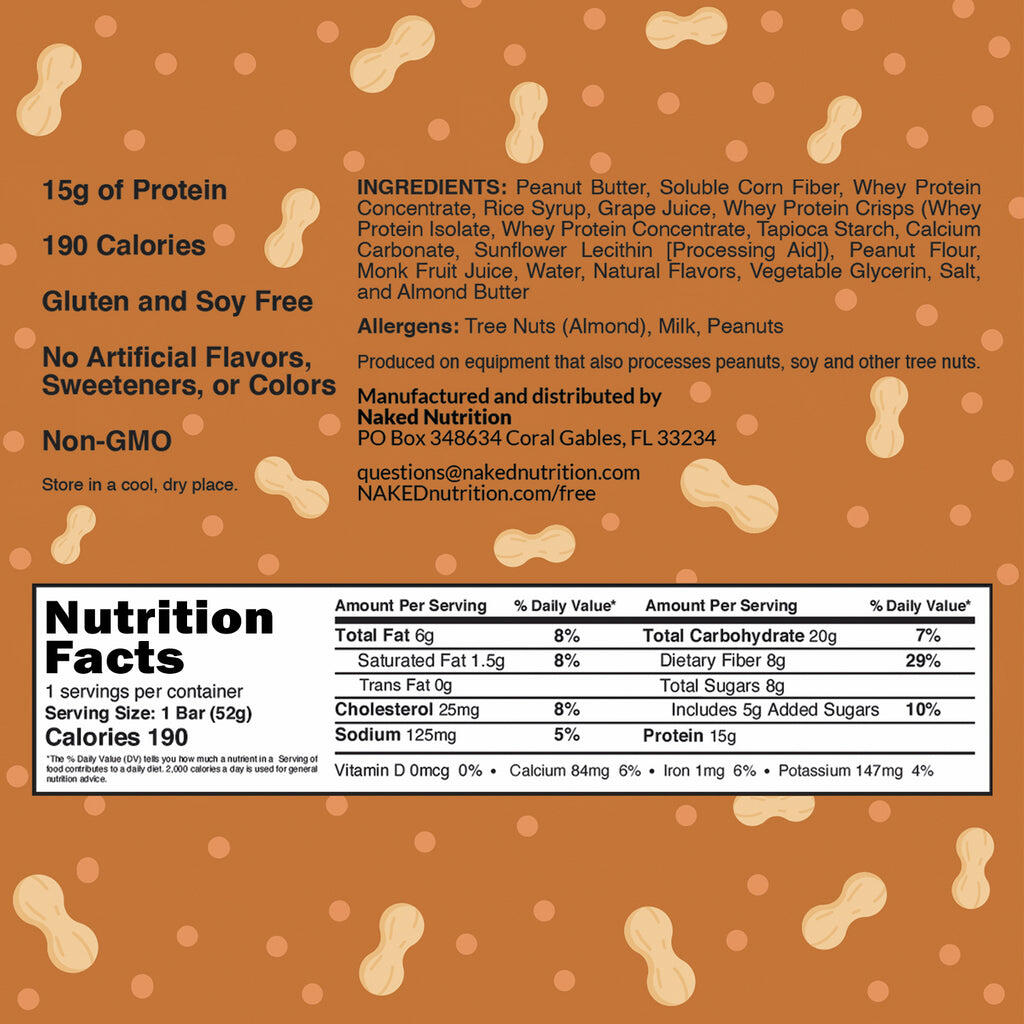 peanut butter protein bar nutrition