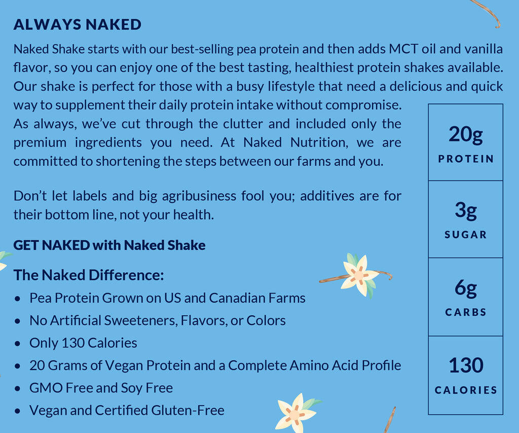 Vanilla Protein Shake | Naked Shake - 30 Servings