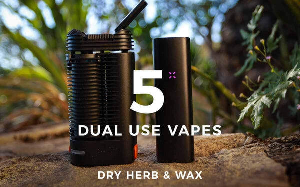 5 Dual Use Vapes:Dry Herb and Wax