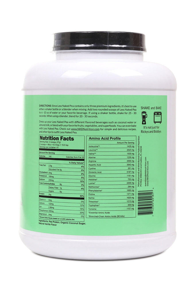 Vanilla Pea Protein Powder | Less Naked Vanilla Pea - 5LB