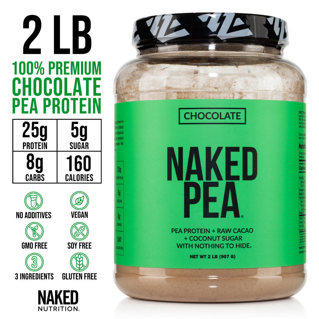 Chocolate Pea Protein Powder | Naked Chocolate Pea - 2LB