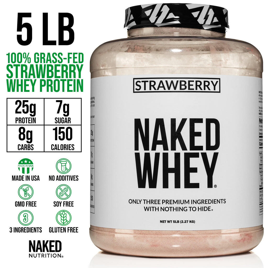 grass-fed whey protein powder strawberry