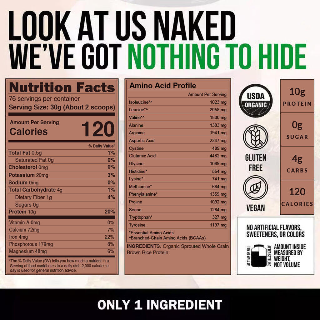 Organic Brown Rice Protein Powder