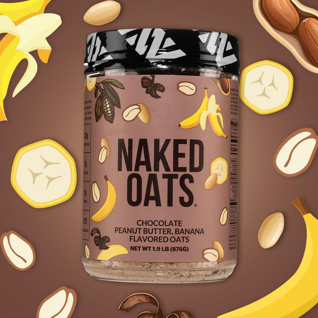 Chocolate Peanut Butter Banana Protein Oats | Naked Oats