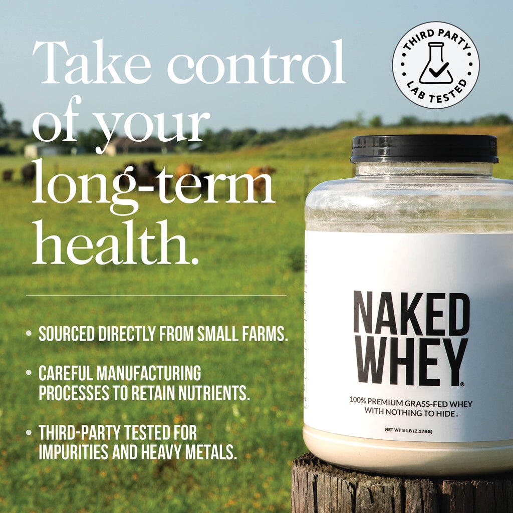 Grass Fed Whey Protein Powder | Naked Whey - 5lb