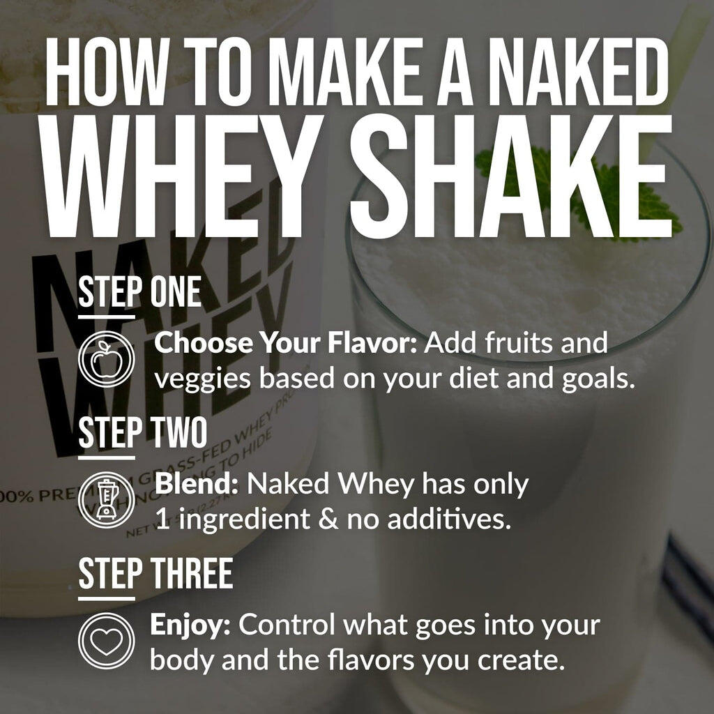 unflavored whey protein shake