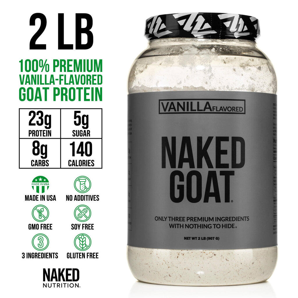 Vanilla Goat Whey Protein Powder | Naked Goat - 2lb