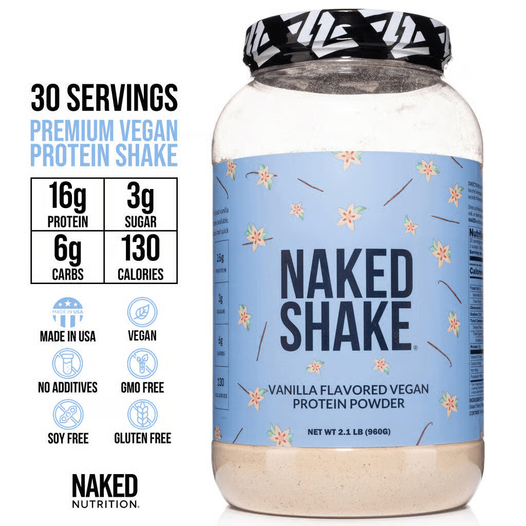 vegan vanilla protein shake