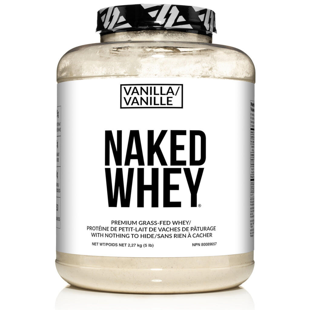 Vanilla Whey Protein Powder  Naked Vanilla Whey - 5LB – Naked Nutrition  Canada