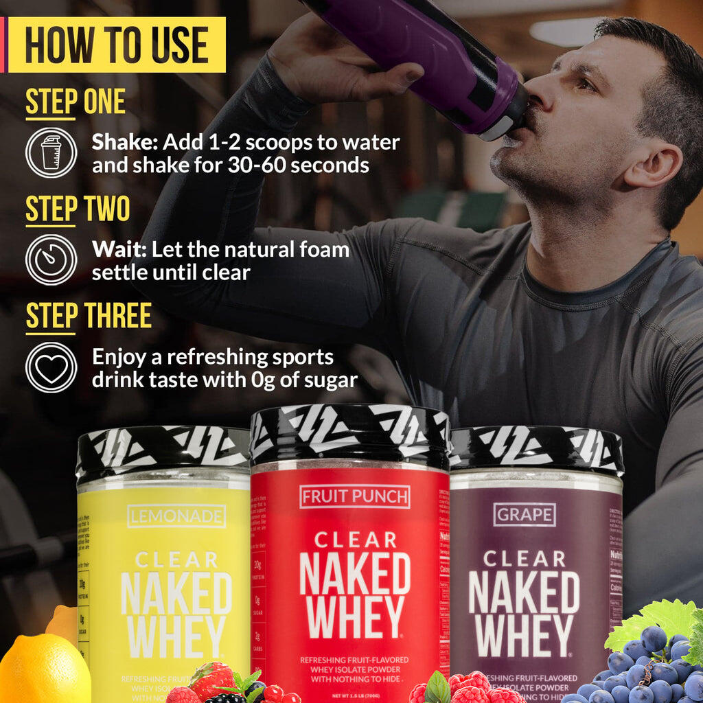 Fruit Punch Whey Protein Isolate  Clear Naked Whey – Naked Nutrition