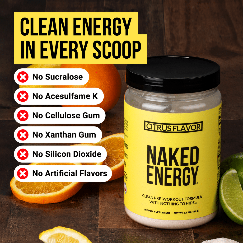 Suplemento preentrenamiento con cítricos | Naked Energy - 30 porciones