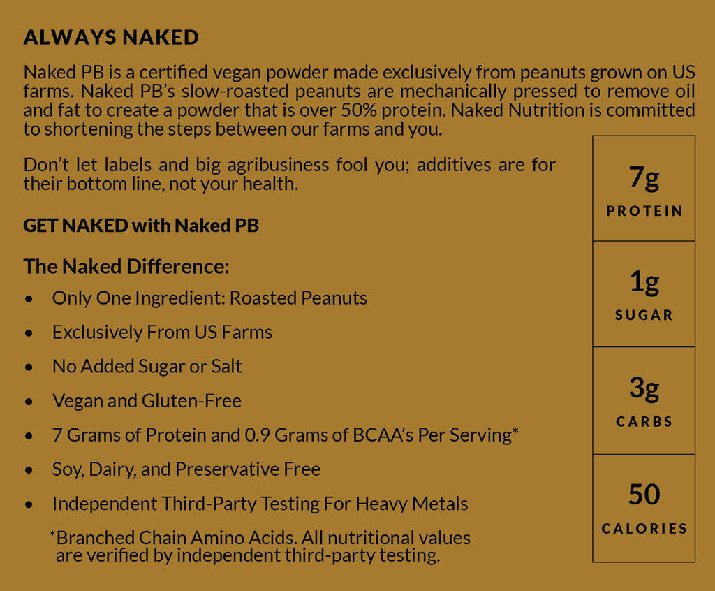 Powdered Peanut Butter 2LB - Premium - Naked PB – Naked Nutrition