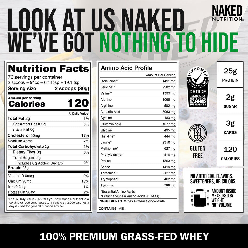 grass fed whey protein shake unflavored