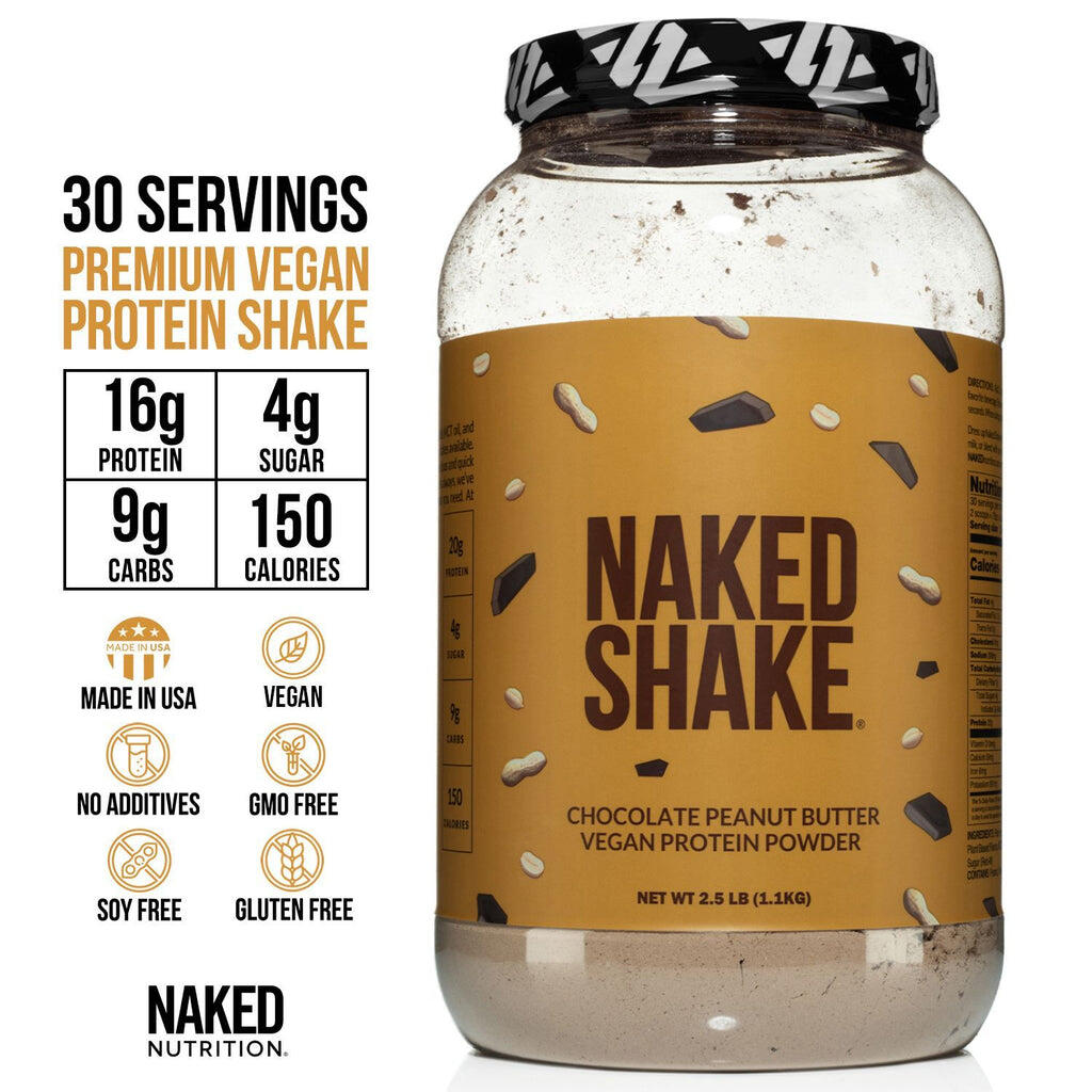 Batido de proteína con sabor a chocolate y mantequilla de maní | Naked Shake - 30 porciones