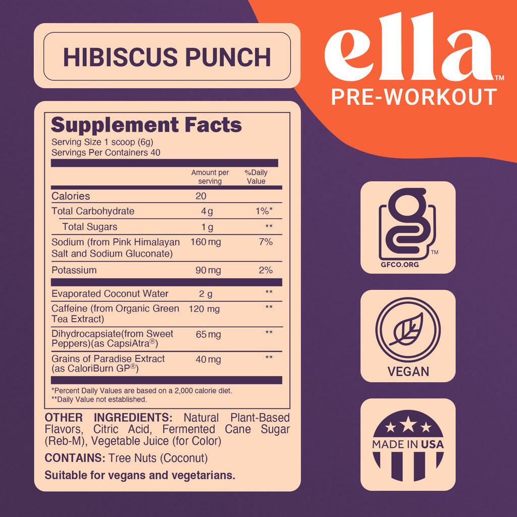 Hibiscus Punch Pre Workout | Ella