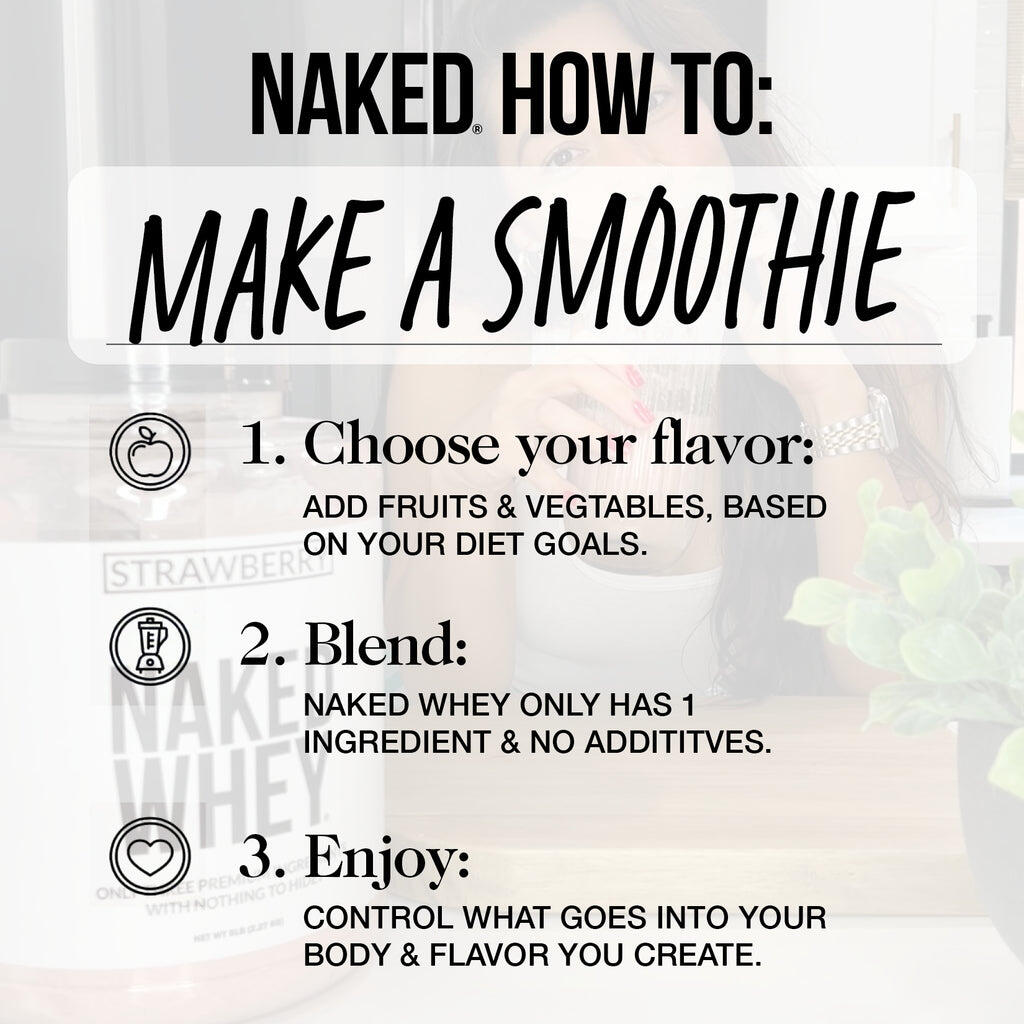 whey protein smoothie how to make