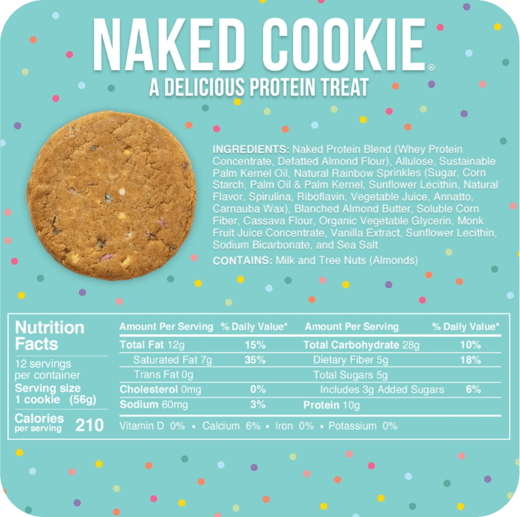 Protein Sugar Cookies | 12 Pack of Naked Cookies