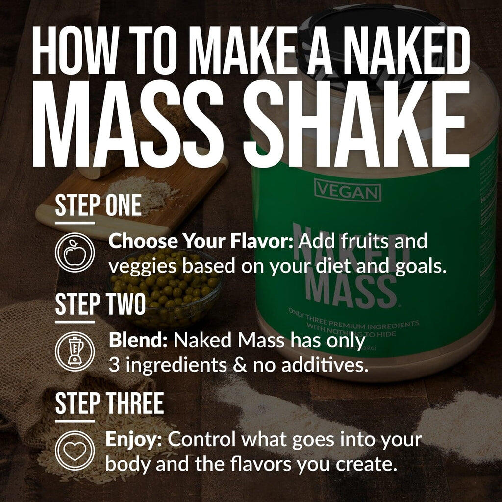 Vegan Weight Gainer Supplement | Naked Vegan Mass - 8Lb – Naked Nutrition
