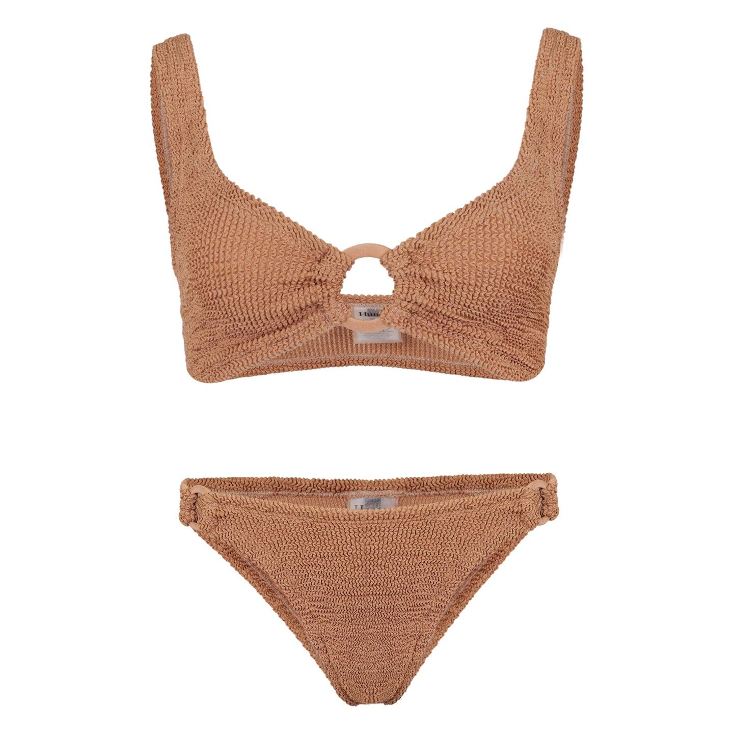 Hallie Bikini Metallic Cocoa - ONE SIZE - Bikini