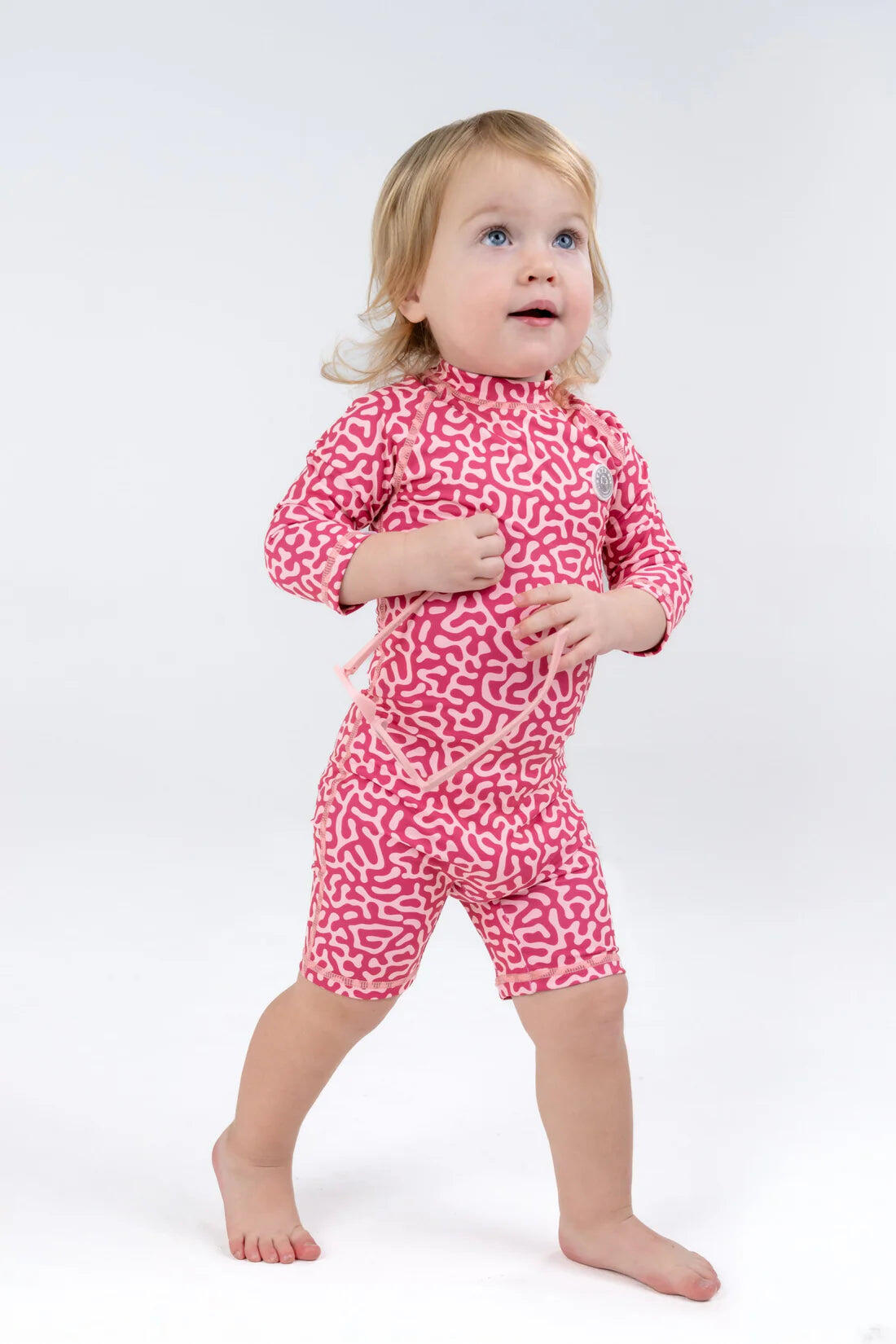 Baby Swimsuit Long Sleeve Coral Reef