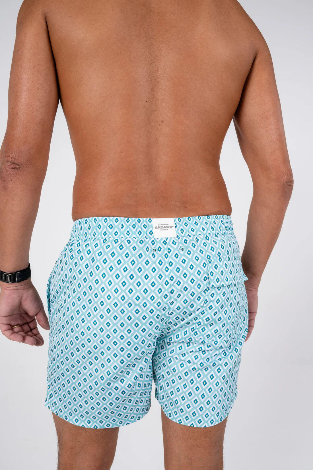 Men Swim Shorts Diamond Green