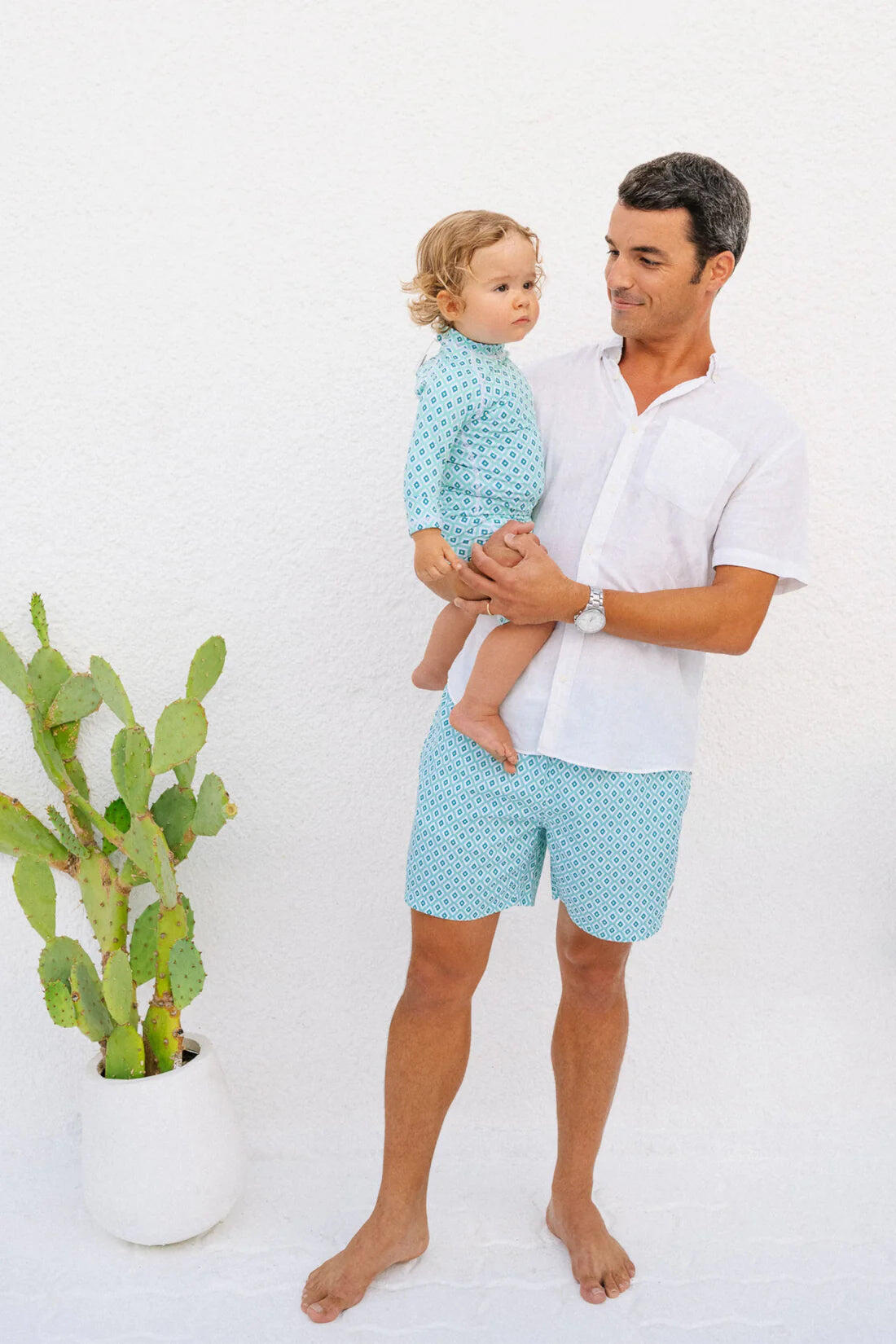 Men Swim Shorts Diamond Green