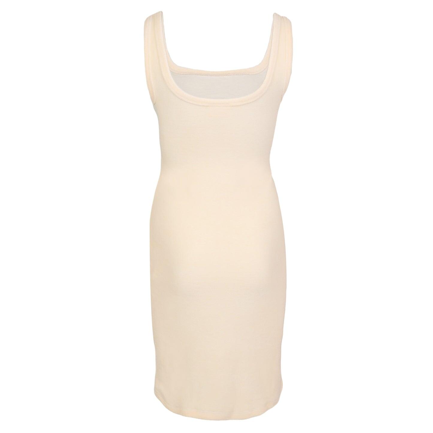 Fiby Terry Sleeveless Dress Cream - Dress