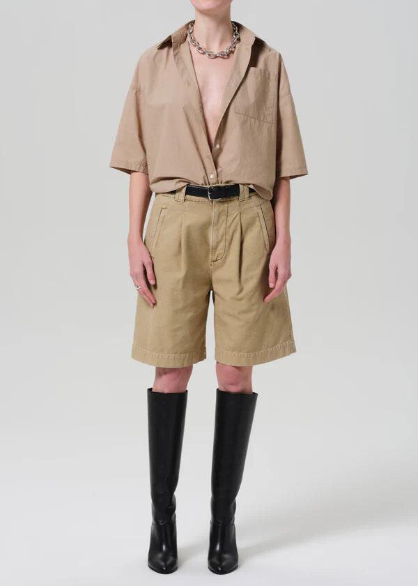 Cara Pleated Short Gobi